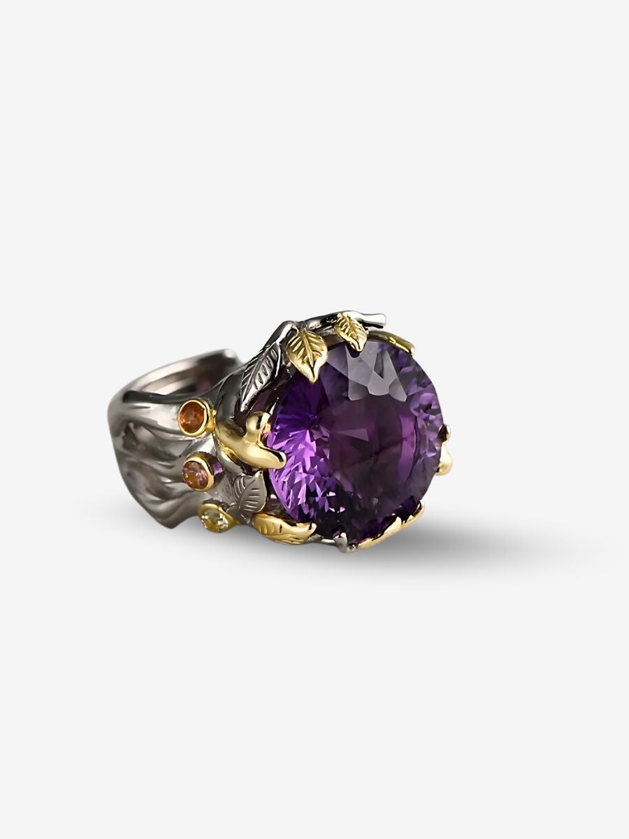 Bague Amethyste Et Argent