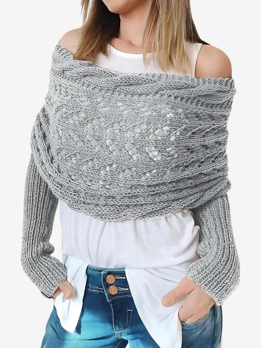 Echarpe Chale femme gris