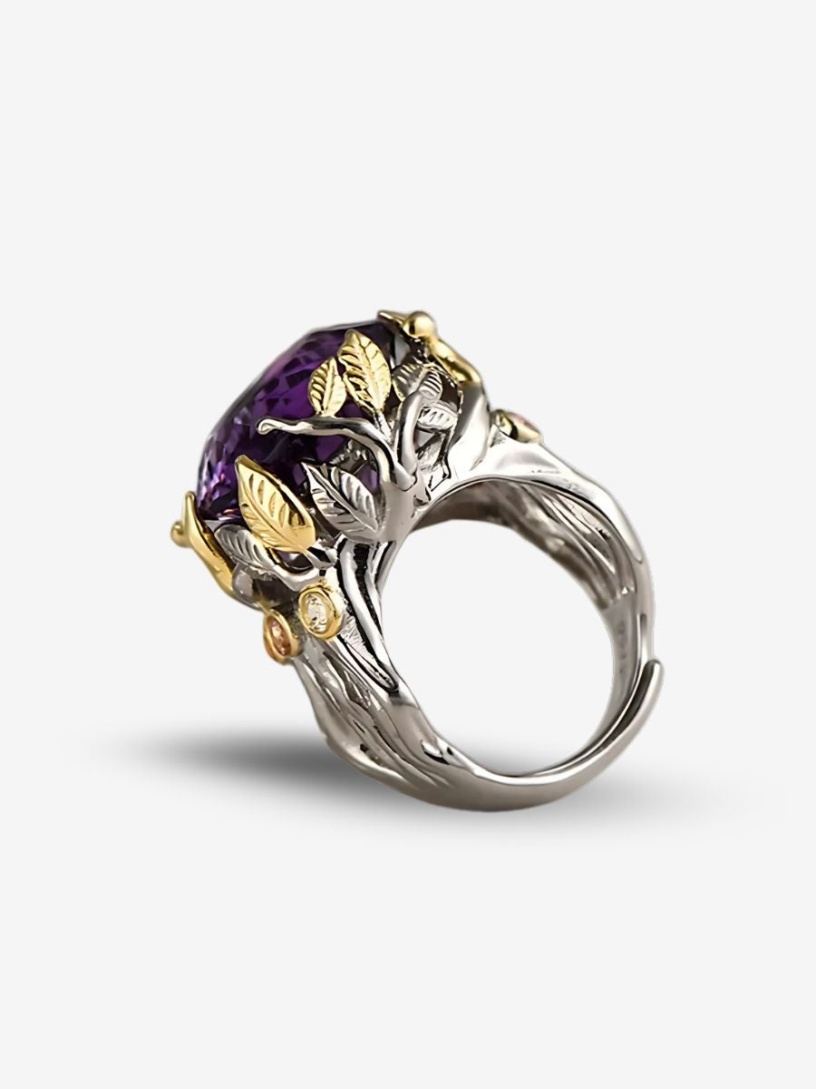Bague Amethyste Et Argent