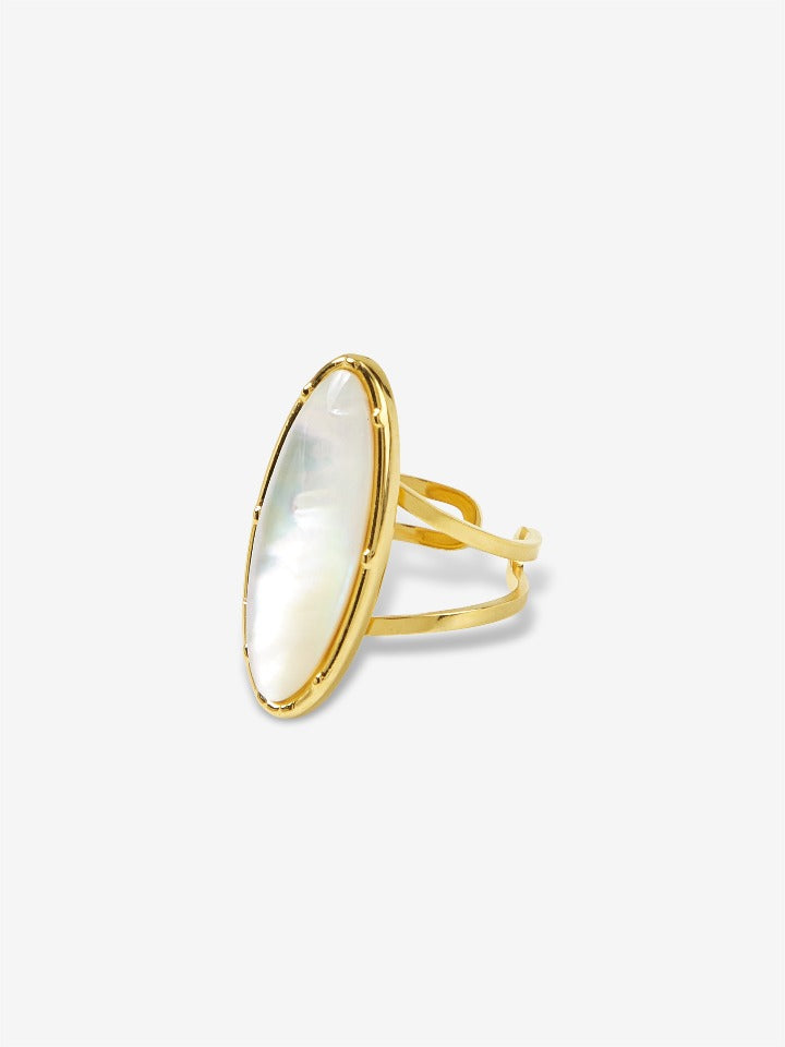 Bague Pierre Blanche