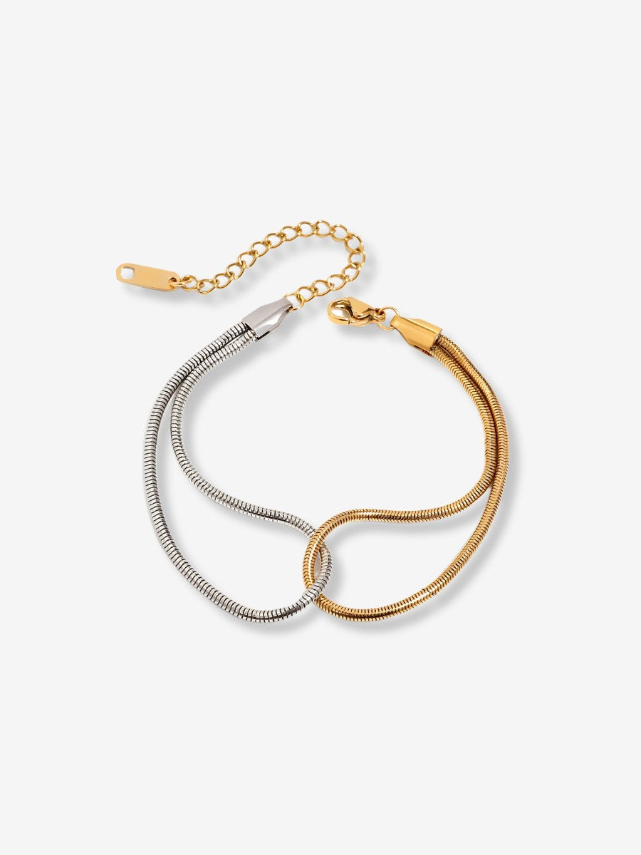 Bracelet Bicolore Femme